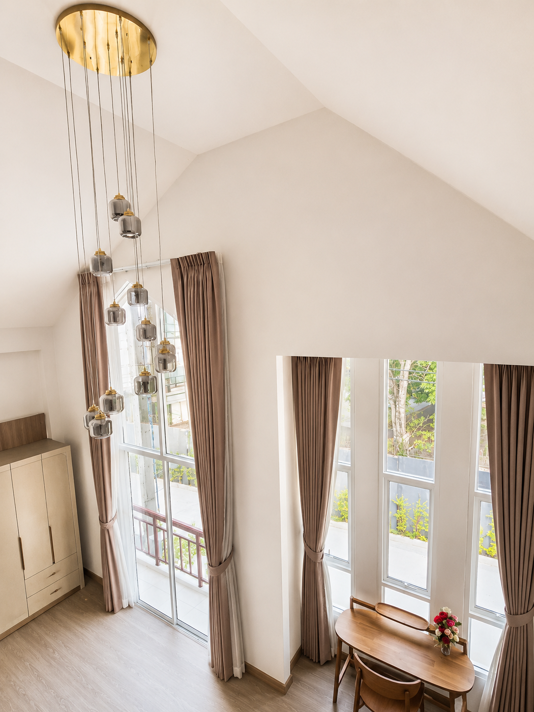 Double Volume Master Bedroom